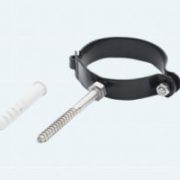 RØRKLEMME N70 FOR MUR SORT